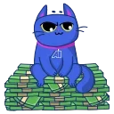 A1 Business Cat sticker 💰