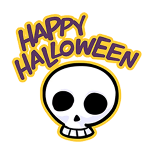 Telegram Sticker «Annu Blue's Halloween Emoticons (Fia)» 💀