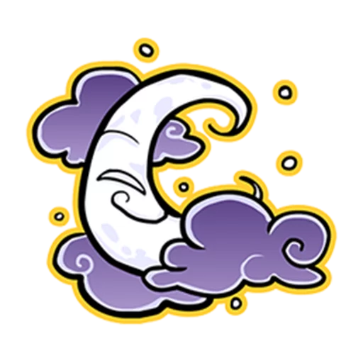 Annu Blue's Halloween Emoticons (Fia) emoji 🌙