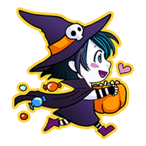 Telegram Sticker «Annu Blue's Halloween Emoticons (Fia)» 😀