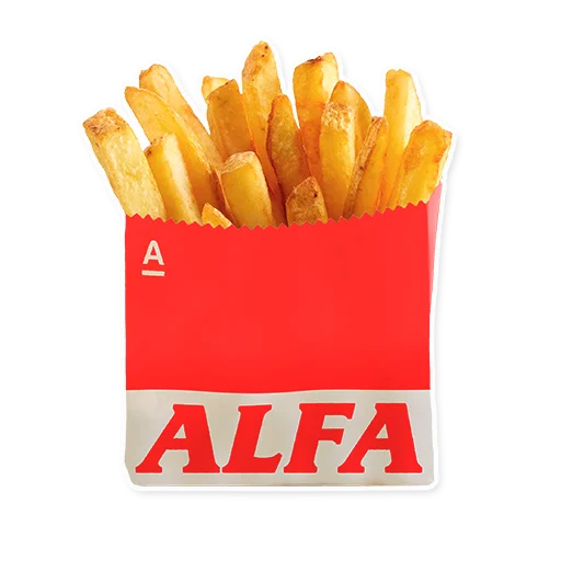 Telegram stiker «ALFA» 🍟