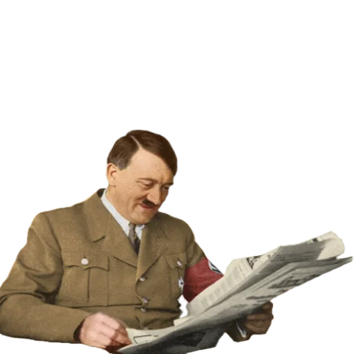 Стикер Telegram «AdolfHitlerColoredStickers» 📰