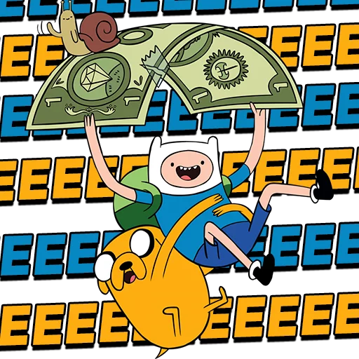 Стікер Telegram «Adventure Time» 🤑