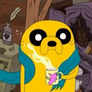 Стікер Adventure Time ☕️