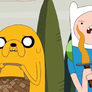 Стикер Adventure Time  💪