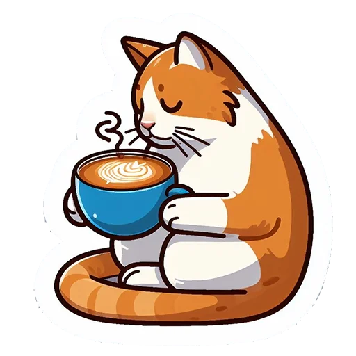Telegram Sticker «Cats | Котики» ☕️
