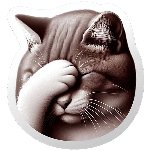 Telegram Sticker «Cats | Котики» 🤦‍♂️