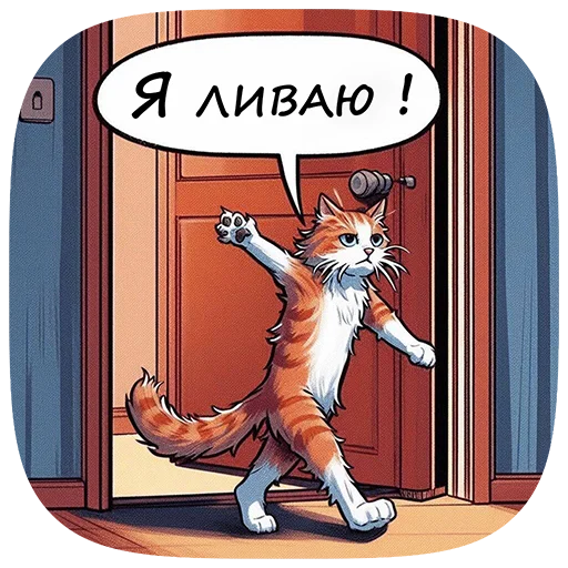 Telegram Sticker «Cats | Котики» 🚪