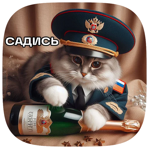 Telegram Sticker «Cats | Котики» 🍾