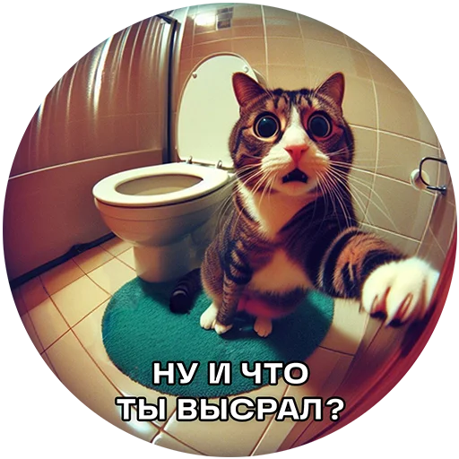 Telegram Sticker «Cats | Котики» 💩