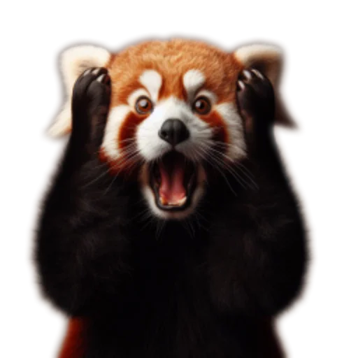 Красная панда sticker 😱