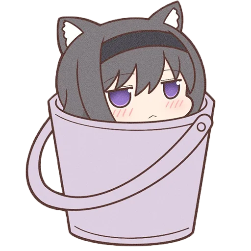 Homura Akemi Neko | stiker 🪣