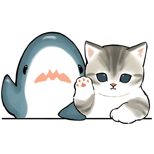 Акулы и котята 4  sticker 👋