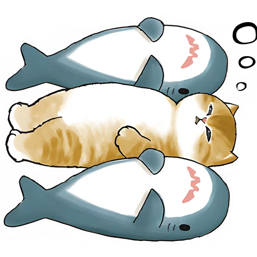 Акулы и котята 4  sticker 😴