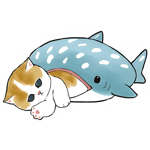 Акулы и котята 4  sticker 😒
