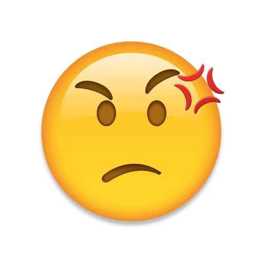 Стикер Telegram «Emoji+» 😠