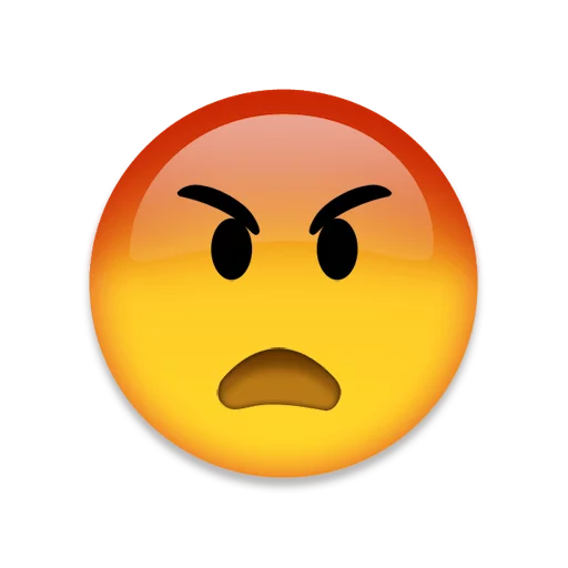 Telegram Sticker «Emoji+» 😠