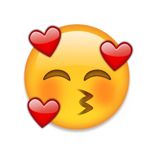 Telegram stiker «Emoji+» 😘