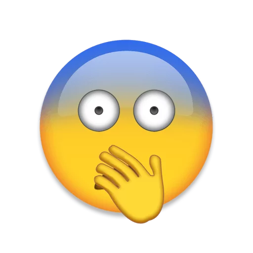 Telegram Sticker «Emoji+» 😨