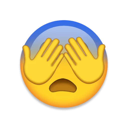 Telegram Sticker «Emoji+» 😰