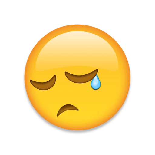 Telegram stiker «Emoji+» 😢