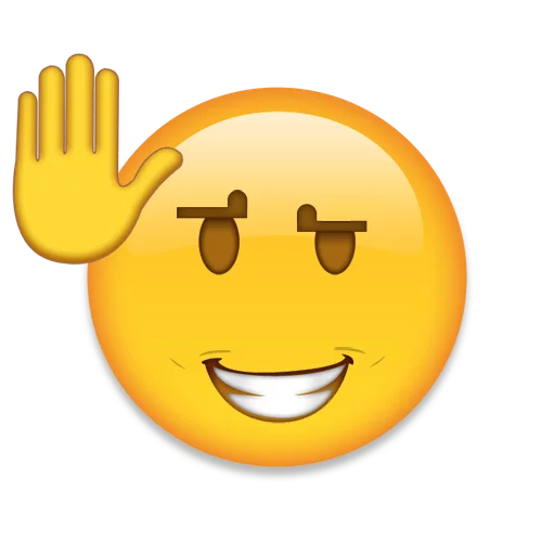 Стикер Telegram «Emoji+» ✋