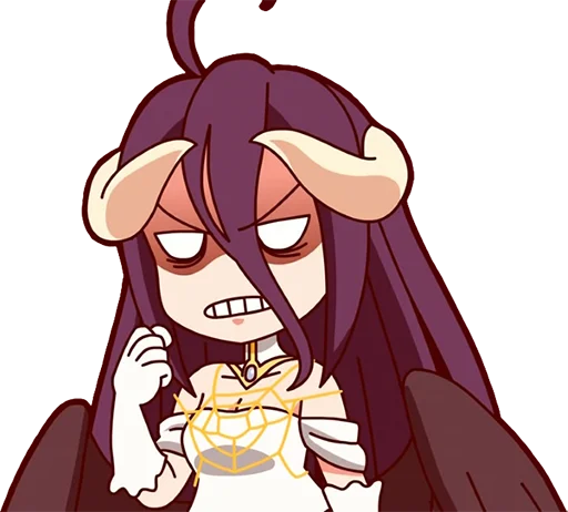 Telegram Sticker «Albedo (Overlord)» 