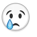 Albino Emoji stiker 😢