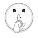 Albino Emoji stiker 🤫