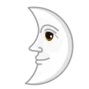 Albino Emoji stiker 🌛