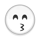Стикер Albino Emoji 😙