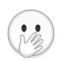 Эмодзи Albino Emoji  🫢