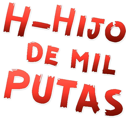 Стікер Telegram «alfabeto vulgar español» 