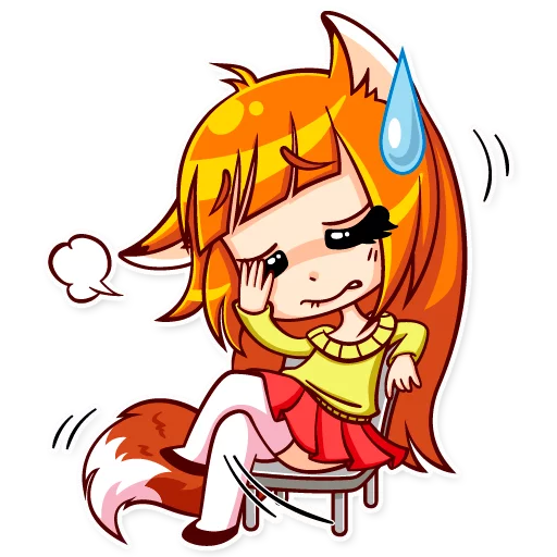 Telegram Sticker «Alice Fox» 