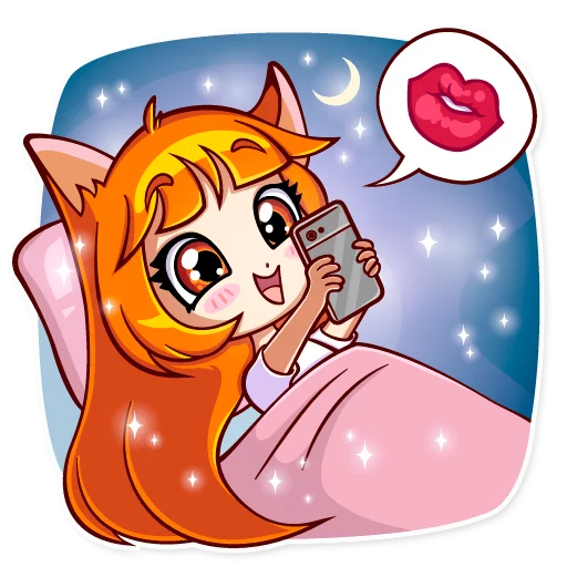 Telegram Sticker «Alice Fox» 