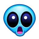 Alien Emoji emoji 😮