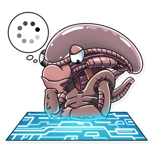 Telegram Sticker «Al the Alien» 