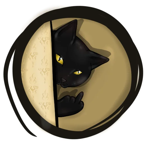 Telegram Sticker «Alister the cat» 🖕