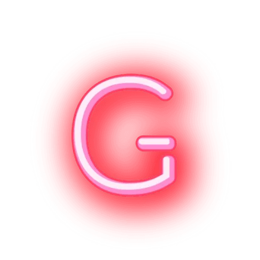 Telegram Sticker «Alphabets Neon» 🖊