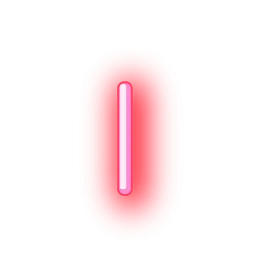 Alphabets Neon sticker 🖊