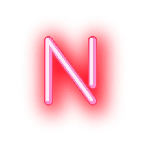 Стикер Alphabets Neon 🖊