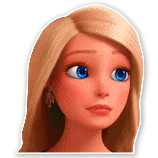 Barbie emoji 😐