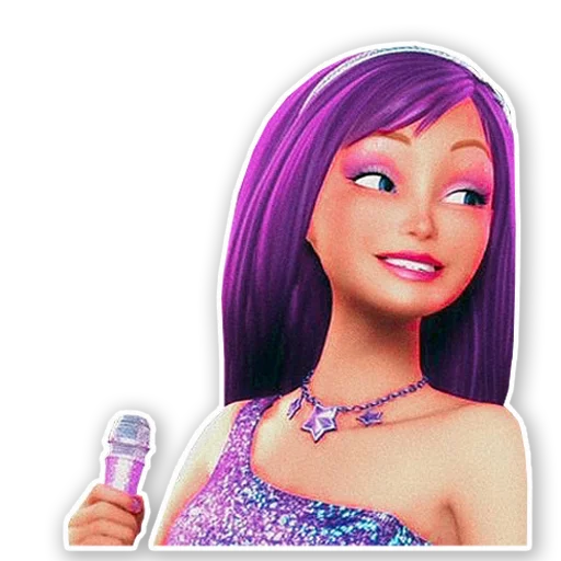 Telegram Sticker «Barbie» 💜