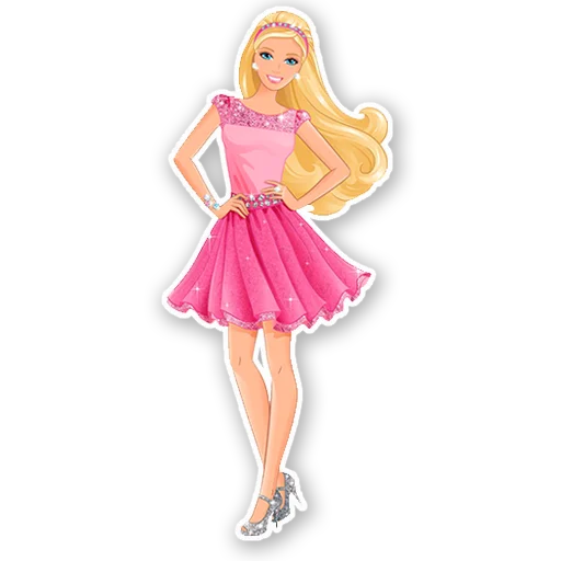 Telegram stiker «Barbie» 😁