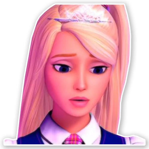 Telegram Sticker «Barbie» 😞