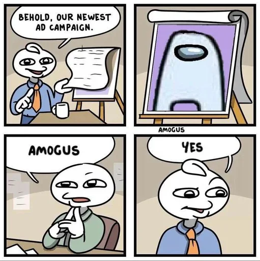 Стікер Telegram «Amogus» 📮