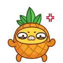 Pineapple emoji 😠