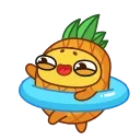 Pineapple emoji 🏖️