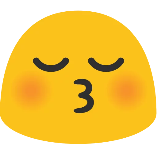 Android N Emojis stiker 😚