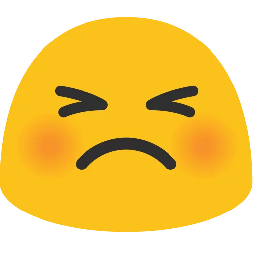 Android N Emojis sticker 😣